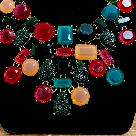 Talbots Rhinestone Statement Necklace - Picture 3 of 4